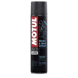 Nettoyant à sec moto Motul E9 WASH & WAX en SPRAY - 400ml