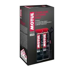 Pack graisse et nettoyant chaîne moto MOTUL C1+C3 OFF ROAD - MC Care PACK CHAIN OFF RD