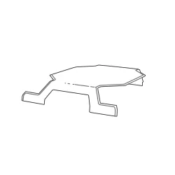 Couvercle à peindre pour Top Case Shad Terra TR41
