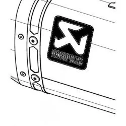 Autocollant sticker Logo Akrapovic 
