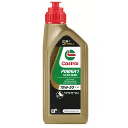 Huile moteur 4T 10W50 CASTROL Power1 Ultimate 1L - 100% Synthèse
