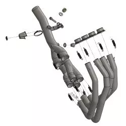 Collecteur racing 80065 LeoVince Kawasaki Z900 et Z900 A2 2025 et +