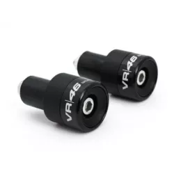 Embouts de guidon noirs VR46 by Barracuda