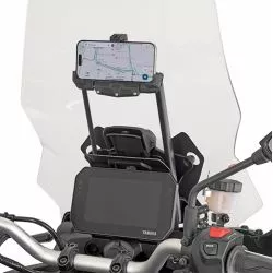 Châssis support GPS FB2175 GIVI à monter derrière la bulle sur Yamaha Tracer 9 2025 et +