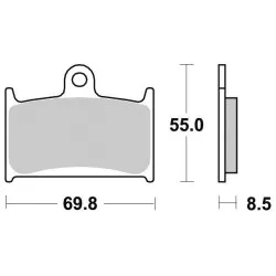 Plaquettes Perftec métal fritté R90
