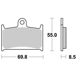 Plaquettes de frein Perftec Semi-métal R90