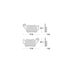 Plaquettes de frein Perftec Semi-métal R90