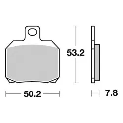 Plaquettes Perftec métal fritté R90