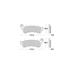 Plaquettes de frein Perftec Semi-métal R90