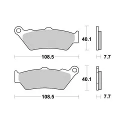 Plaquettes de frein Perftec Semi-métal R90