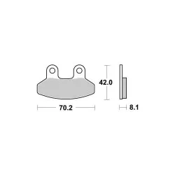 Plaquettes de frein Perftec Semi-métal R90