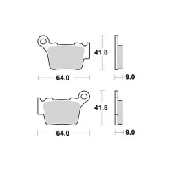 Plaquettes de frein Perftec Semi-métal R90