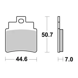 Plaquettes de frein Perftec Semi-métal R90