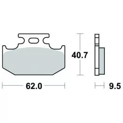 Plaquettes de frein Perftec Semi-métal R90