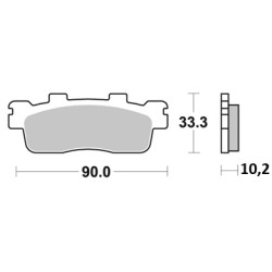 Plaquettes de frein Perftec Semi-métal R90