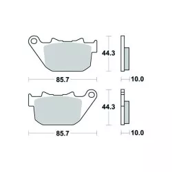 Plaquettes de frein Perftec Semi-métal R90