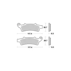 Plaquettes de frein Perftec Semi-métal R90