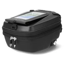 Sacoche de réservoir SHAD E09CL PRO Click System, volume 5 à 8 litres, avec serrure