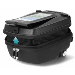 Sacoche de réservoir SHAD E09CL PRO Click System, volume 5 à 8 litres, avec serrure