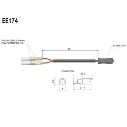 Kits de câblage EE174H pour clignotants RIZOMA