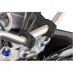 Kit de conversion du diamètre de guidon diamètre 22mm to diamètre 28mm h 20 mm Noir