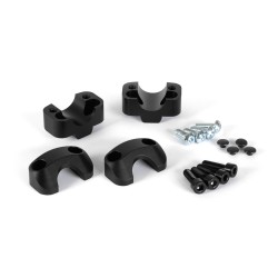 Kit de conversion du diamètre de guidon diamètre 22mm to diamètre 28mm h 20 mm Noir