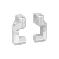 Réhausseur de guidon réglable diamètre 22mm diamètre 22 mm Pontet de guidon variable Gris