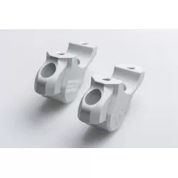 Pontet de guidon diamètre 32 mm Hauteur 32 mm Recul 25 mm Gris