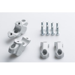 Pontet de guidon diamètre 32 mm Hauteur 32 mm Recul 25 mm Gris