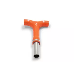Durites de radiateur SAMCO Orange type T - 1 pièce - KTM EXC/SX-F 150-500 2018-2023, Husqvarna FE/TE 150-501, GasGas MC/EC/EX