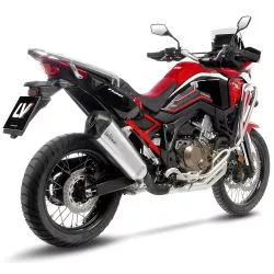Silencieux LeoVince LV-12 R Inox pour Honda CRF1100L Africa Twin / Adventure Sport / DCT