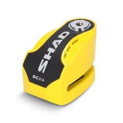 Bloque disque alarme Shad SC61A Jaune 6mm - Antivol moto et scooter