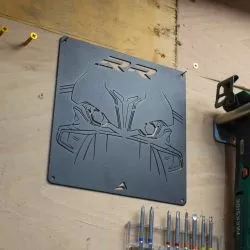 Plaque métallique Pyramid BMW S1000RR