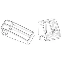Supports de rechange D1TR361PR Shad pour les valises TERRA