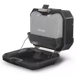 Valise latérale gauche aluminium SHAD TERRA TR36 BLACK EDITION, volume 36 litres