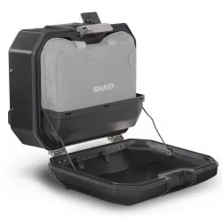 Valise latérale droite aluminium SHAD TERRA TR36 BLACK EDITION, volume 36 litres