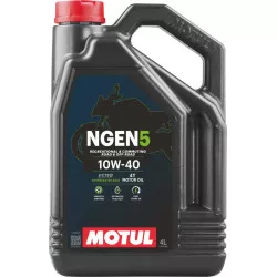 Huile moteur 4T 10W-40 MOTUL NGEN 5 - 4 litres - Mélange synthétique durable