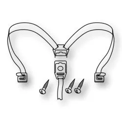 Sangles de fixation pour top case Shad SH45