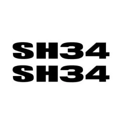 Autocollants de rechange pour top case SH34