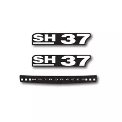 Autocollants de rechange pour top case SH37
