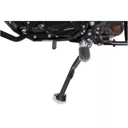 Extension de pied de béquille latérale Noir/Gris SW-MOTECH pour BMW F650GS Twin, F800GS / Adventure, Husqvarna TR650 Strada et T