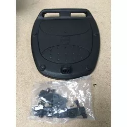 Top Case MONOLOCK GIVI E300N2 30 litres noir gaufré avec platine et kit fixation