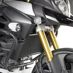 Grille de radiateur spécifique PR3105 GIVI en acier inox peinte en noire pour Suzuki DL1000 VStrom 2014 et +