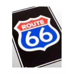 Plaque alu décorative Route 66 pour garage