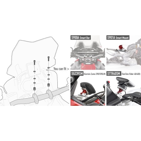 Kit de fixation spécifique 06SKIT GIVI pour moto Yamaha Tracer700 2016