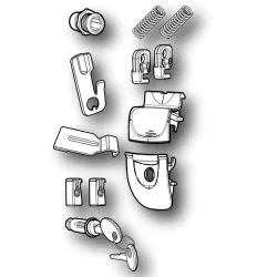 Platine et serrure de rechange pour top case Shad SH33 et SH34