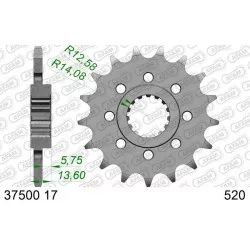 Kit chaîne AFAM 520XHR2 16/43 - Super-renforcé - couronne standard - Aprilia Tuono Factory 2022-2025