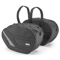 Paire de sacoches latérales souples extensibles EASY11 GIVI Easy-T volume 18 à 25 litres