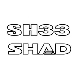 Set d'autocollants pour top case Shad SH33