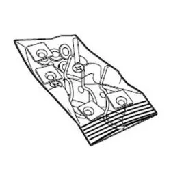 Kit d'attaches spécifiques D7606KIT pour bulle universelle GIVI 7606DT